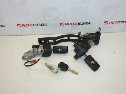 Conjunto de fechaduras 3 chaves Peugeot 307 4162KF 4162KG