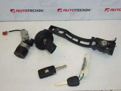 Conjunto de fechaduras 3 chaves Peugeot 307 4162KF 4162KG