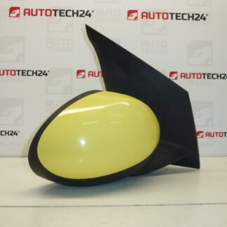 Retrovisor direito amarelo Citroën C1 Peugeot 107 87910-0H010 87910-0H011