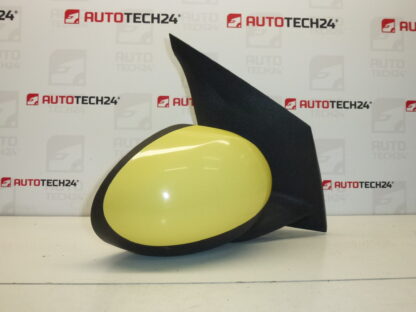 Retrovisor direito amarelo Citroën C1 Peugeot 107 87910-0H010 87910-0H011