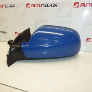 Retrovisor esquerdo Peugeot 307 azul EQJB 8149AW