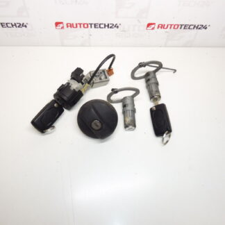 Conjunto de fechadura Citroën C8 Peugeot 807 + 2 chaves 4162KQ 4162KF