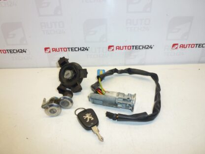 Conjunto de fechadura Peugeot 206 1 chave 4162EW 4162Z1