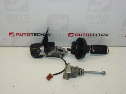 Conjunto de fechaduras mais uma chave Peugeot 207 4162KF 4162NW