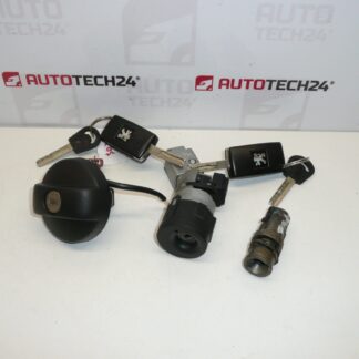 Conjunto de fechaduras, 2 chaves Peugeot 307 4162KH