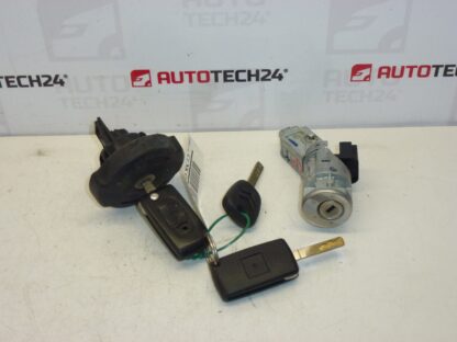 Caixa de interruptores e 3 chaves Citroën Peugeot 4162EA