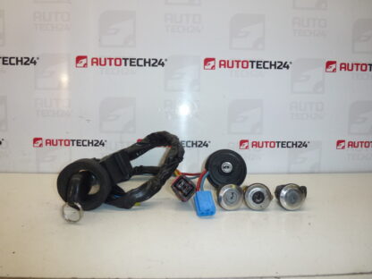 Conjunto de fechaduras 1 chave Citroën Berlingo Peugeot Partner até 2002 4162AN 4162AP