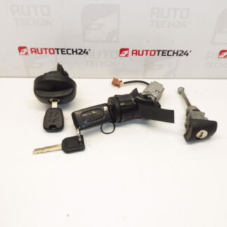 Conjunto de fechaduras mais duas chaves Peugeot 207 4162KF 4162NW