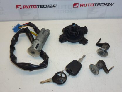 Conjunto de fechadura Peugeot 206 2 chaves 1692330580 4162NR 4162Z1