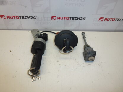 Conjunto de fechaduras e 2 chaves Citroën Peugeot 4162SS 4162KF 4162XT